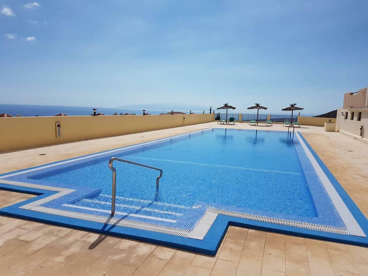 Villa Roque Del Conde With Fantastic Sea View, Terrace, Pool, Wifi, Sat-Tv, Garage Costa Adeje  Eksteriør billede