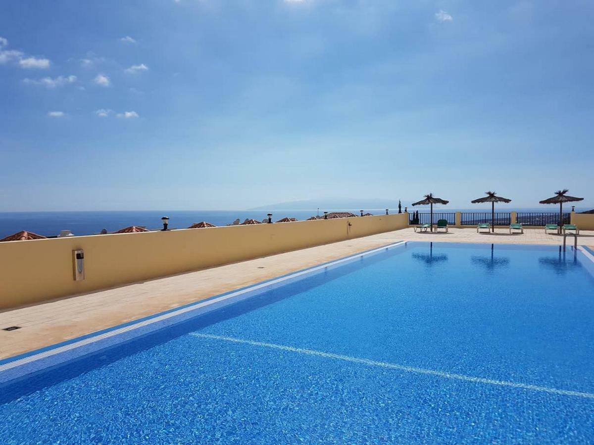 Villa Roque Del Conde With Fantastic Sea View, Terrace, Pool, Wifi, Sat-Tv, Garage Costa Adeje  Eksteriør billede